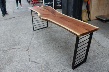 Walnut Ladder Leg Table